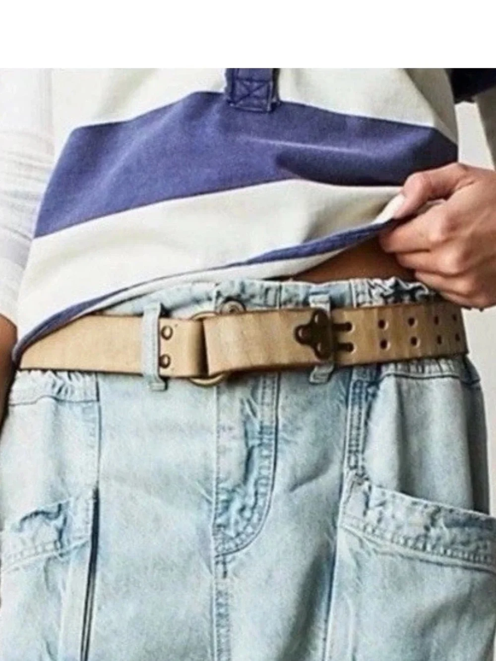 Nwt Free People We the Free Sur Hip Belt Ivory M/L